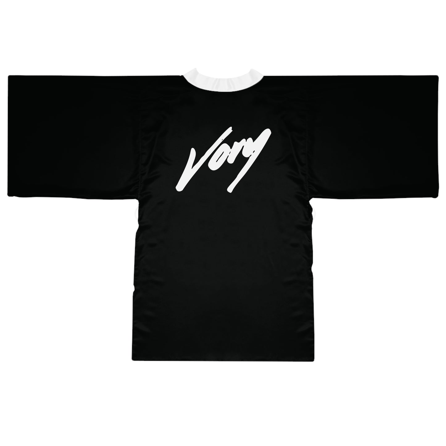 Long Sleeve Kimono Robe (Black)