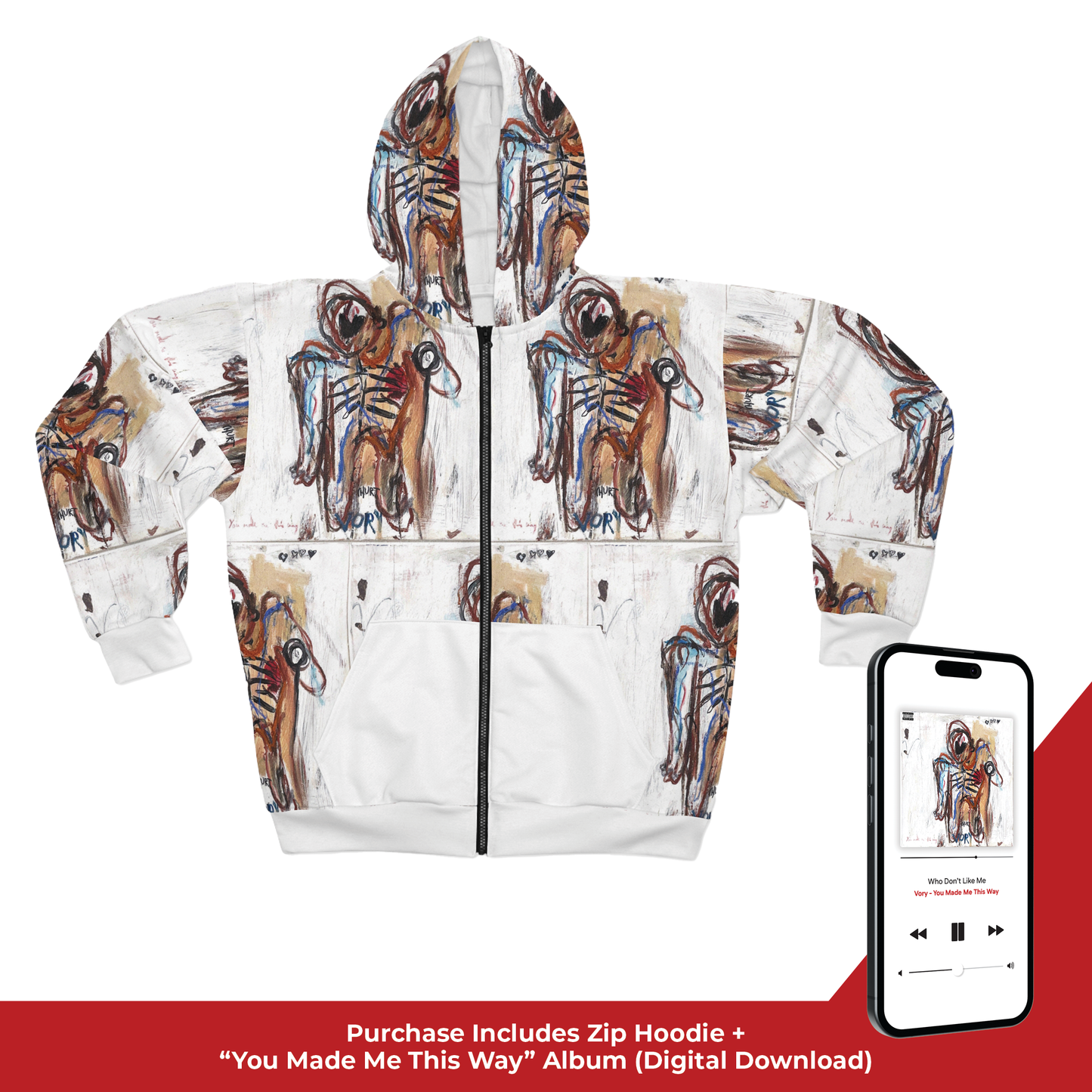 YMMTW Cover Art Zip Hoodie + Album